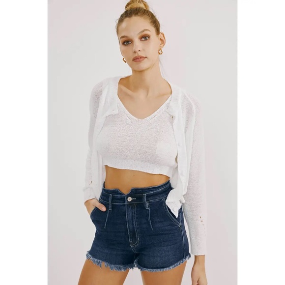 Kan Can Dark High waisted shorts - Picture 1 of 9